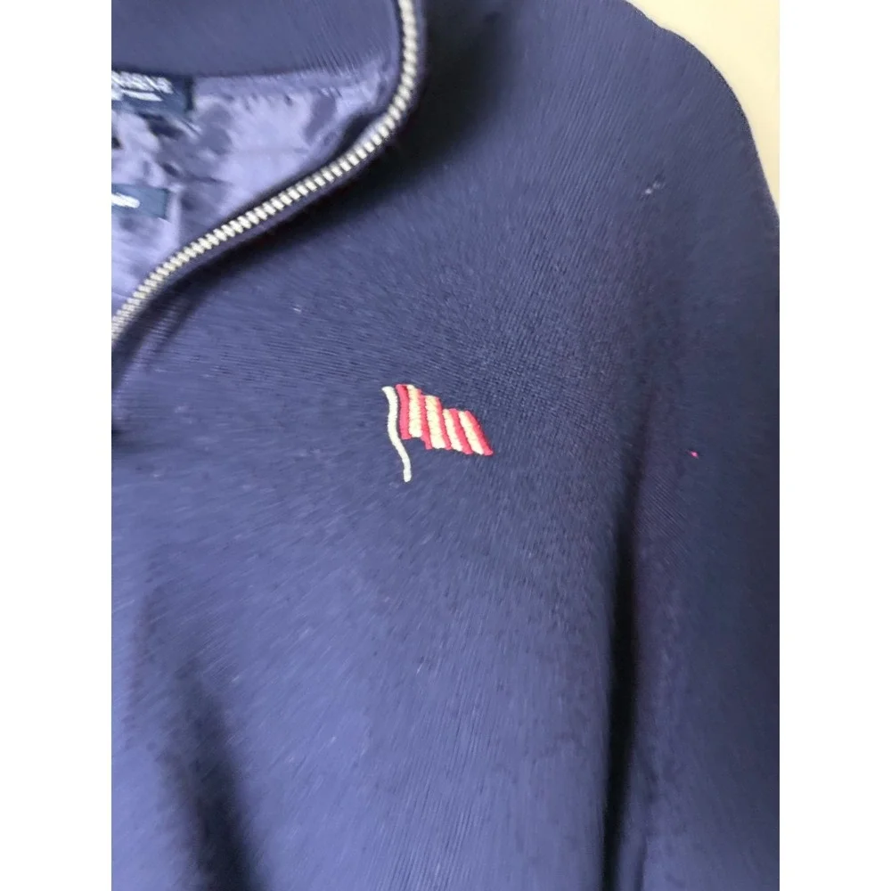 Fairway and Greene 1/4 Zip Golf Pullover Sweater Mens L Blue Golf